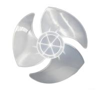 Pales de rechange pour ventilateurs de sol turbo avec trou en D design en PVC compatibles avec les dimensions standard de cadre de ventilateur à turbine (blanc -15 cm)