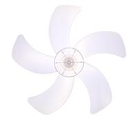 Pales de Ventilateur 37cm en Plastique, 5 Pales, Blanc | Pied de Ventilateur Seul, Pièce Détachée à Moyeu Central, Bore Rond, pour Chambre