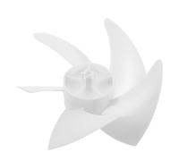 Pales de Ventilateur de Rechange à 5 Feuilles en Plastique Blanc | Dimensions 19x19x4,5cm, Installation Facile, Flux D’air Continu, pour Ventilateurs de Table Pied