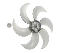 Pales de Ventilateur de Rechange en Plastique 16 Pouces, 6 Lames | Montage Rapide, Équilibrage Précis, des Vibrations, Capot D’écrou Inclus, Compatibilité Moteur