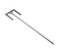 Palette À Lame De Type E En Acier Inoxydable, Avec Largeur De Feuille De 40mm Ou 120mm, Agitateur À Turbine Avec Tige, Utilisée Dans Les Outils De Mélange En Laboratoire, 1 Pièce(100x8x400mm)