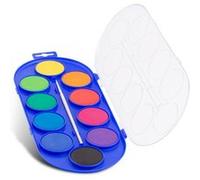 Palette d'aquarelle 10 couleurs Ø 44 mm Multicolore G