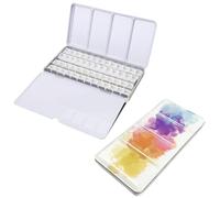 Palette D'aquarelle Vide avec 52 Demi-Casseroles, Grande boîte de Palette d'aquarelle, Boîte Aquarelle de Poche, pour l'art DIY, la Peinture Aquarelle, la boîte de Peinture à l'eau