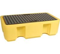 Palette / Plateau De Rétention Pour Stockage Fût De 250l, Caillebotis Amovible, Manipulable Par Chariot élévateur, 100% Pe, 100%