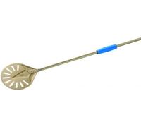 palettino à Pizza perforée diamètre 23 cm manche 150 cm aluminium gold iv-23 F