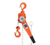 Palier à chaîne – Palier manuel à levier – Capacité de charge de 1,5 tonne – Hauteur de levée de 2,8 mètres – Double mécanisme de blocage, crochet rotatif à 360° – Acier, idéal pour les garages, les a