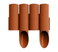 Cellfast Palissade de jardin Standard Rouge brique – Hauteur 25,5 cm × Longueur 2,3 m