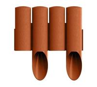 Palissade De Jardin - Cellfast - Standard - Rouge Brique - 25,5 Cm De Hauteur - 2,3 M De Longueur Multicolore