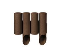 Palissade de jardin plastique effet bois 2,3 m marron