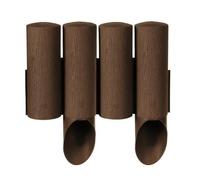 Palissade De Jardin - Standard - Marron - Hauteur 25,5 Cm - Longueur 2,3 M - Bois De Rose Multicolore