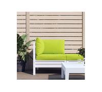Lot de 2 Coussins de Palette Coussins de Siège Jardin Vert Tissu Oxford vidaXL