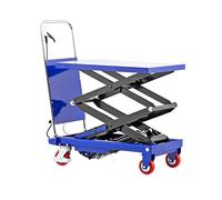 Pallit Table Élévatrice Hydraulique XX 150 kg - Chariot à Ciseaux | Table à ciseaux mobile avec plateforme 700 x 450 mm, levage jusqu'à 1100 mm, pompe hydraulique manuelle, châssis acier