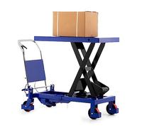 Pallit Table Élévatrice X Hydraulique 1000 kg - Chariot à Ciseaux | Table à ciseaux mobile pour atelier et entrepôt - plateforme 1016x515 mm, levage jusqu'à 1000 mm, châssis acier