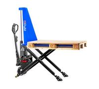 Pallit Transpalette à Ciseaux Semi-Électrique 1000 kg Fourche 1170 mm | Levage électrique, déplacement manuel - idéal pour entrepôt, quai et stockroom ; conforme CE, prêt à l'emploi