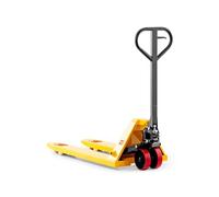 Pallit Transpalette Manuel 2500 kg Jaune - Fourches 1150 mm, Roues PU | Chariot transpalette industriel jaune RAL 1003, galets polyuréthane tandem, timon ergonomique, livré assemblé
