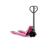 Pallit Transpalette Rose Color | Capacité de Charge 2500 kg | Longueur de fourches de 1150 mm | Roues PU | Chariot à palettes