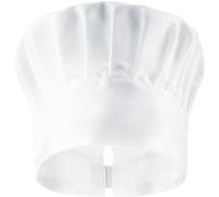 PALLTEX Amador Toque de Cuisinier Unisex - Toque de Chef pour Homme et Femme - Taille Unique - Réglable - avec élastique à l'arrière - Blanc