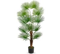 Palmier Areca artificiel, 120 cm, vert, avec 13 feuilles