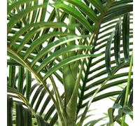 Palmier Areca artificiel, 180 cm, dans un pot en céramique blanche, plante d'intérieur, pour le salon, la chambre, le bureau, le balcon, la décoration de jardin