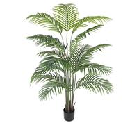 Palmier Areca artificiel - Dypsis lutescens - 180 cm - Avec pot - Vert olive - PVC - Pour intérieur