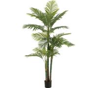 Palmier Areca en plastique, pot vert