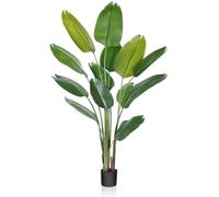Palmier artificiel de 180 cm avec 13 feuilles, pour l'intérieur et l'extérieur