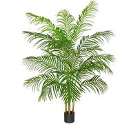 Palmier artificiel de 180 cm avec 18 troncs et une écorce naturelle, pour l'intérieur et l'extérieur