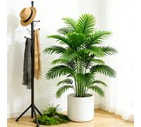 Palmier artificiel de 60-80 cm de hauteur, fausses plantes Monstera, branche en plastique, feuilles de Maranta, fausses feuilles de cocotier pour la décoration intérieure de la maison 70cm 21 leaves