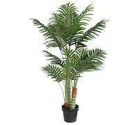 vidaXL Palmier artificiel avec 3 troncs Vert 120 cm PP