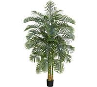 Palmier décoratif tropical artificiel de 210 cm, résistant aux UV, pour le salon, la chambre, le bureau ou le balcon.