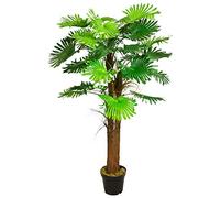 Palmier Tallipot Rônier Plante Arbre Artificielle Artificiel Plastique 180cm Decovego
