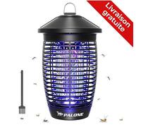 PALONE Appareil Anti-Moustique Électrique 4500V-20W UV 365nm-Tue Insectes-Couvre 100m²-Imperméable Intérieur/Extérieur-Sans Chimique