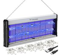 PALONE Lampe Anti Moustique 4000V UV Tueur d'Insectes Électrique Anti Insectes Répulsif Efficace Large Gamme pour Intérieur et Extérieur avec câble de Charge USB de 1.5 M (65.8 * 24.5 * 5.7CM)
