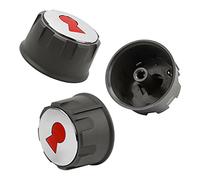 PalpitateC Lot de 3 boutons de rechange pour brûleur à gaz 69893 compatibles avec Weber Spirit 200 et 300 Series (avec commandes avant) années 2013 et plus récentes