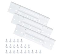 PalpitateC Lot de 3 charnières de porte tempête de rechange pour charnières de porte moustiquaire Larson, kit de charnière de porte en aluminium extrudé, blanc