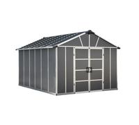 Canopia by Palram - Abri de jardin en kit Yukon - 13,1 m² m² cadre aluminium polycarbonate gris
