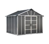 Palram Abri de jardin Yukon 7,9 m² Aluminium et polycarbonate Gris 705073