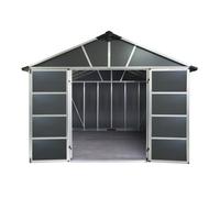 PALRAM Abri de jardin Yukon 7,9 m² avec base - Aluminium et polycarbonate - Gris