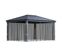Palram - Canopia Moustiquaire en polyester pour pavillon Dallas 4900 Gris