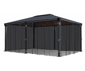 Palram - Canopia moustiquaire en polyester pour pavillon Milano 4300 Martinique 5000 Gris