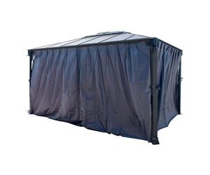Palram - Canopia rideaux en polyester pour pavillon Milano 4300 Martinique 5000 Gris
