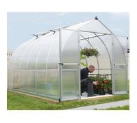 Palram – Serre de jardin – Bella 2,44 x 3,63 m – Polycarbonate, 8,86 m² – Argent
