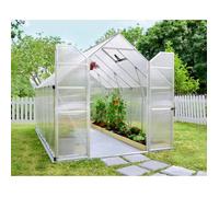 Canopia by Palram Serre de Jardin Essence 9m² (Argent) Cadre en Aluminium, Panneaux en Polycarbonate, Résistant aux UV