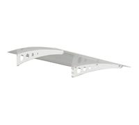Auvent porte en polycarbonate Lyra 1,35 m Palram - Canopia blanc