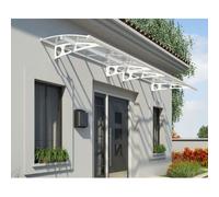 Palram - Marquise Transparente 139x447cm Blanc 703841 Blanc