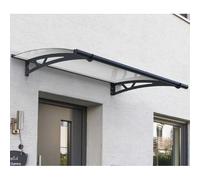 Palram - Marquise Transparente 150.5x91.5cm Gris Anthracite 705531 Gris
