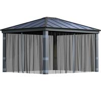 Palram - Moustiquaire en polyester Canopia pour pavillon Dallas 4300 Gris