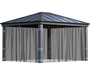 Palram - Moustiquaire en polyester Canopia pour pavillon Dallas 4300 Gris