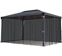 Palram - Moustiquaire en polyester Canopia pour pavillon Martinique 4300 Gris