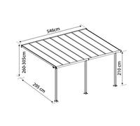 Palram - Pergola 16.1m² Blanc - 704220 Blanc